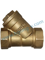API brass thread Y strainer